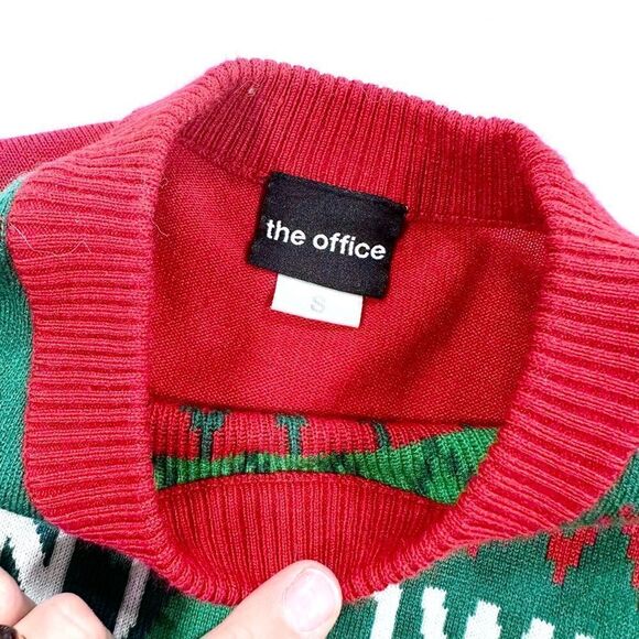 The office ugly holiday Christmas sweater Dwight shrute sweater S - Picture 3 of 6